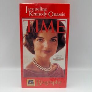 Jacqueline Kennedy Onassis A&E Biography VHS New Sealed Jackie O Peter Graves